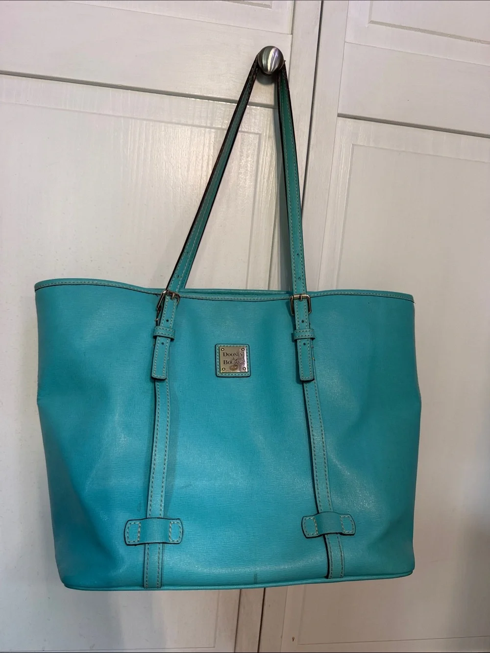 Dooney & Bourke Turquoise Leather Tote